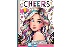 Malbuch für coole Mädchen ab 10 Jahre. Das perfekte Geschenk für Mädchen und Teenager: 50 liebevolle Motive (Portraits, Regenbogen, Tiere, Muster) für Stressabbau und Kreativität