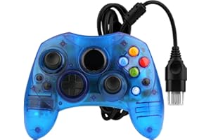 OSTENT Wired Controller Gamepad Joystick S Type 2 A for Microsoft Old Generation Xbox Console Video Games Color Blue