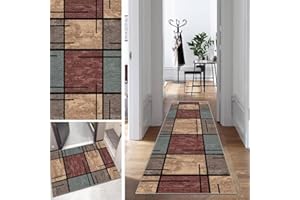 Mogetal Tappeto Passatoia Corridoio Cucina Lavabile Antiscivolo al Metro 80x100cm per Salotto Camera da Letto Ingresso Interno