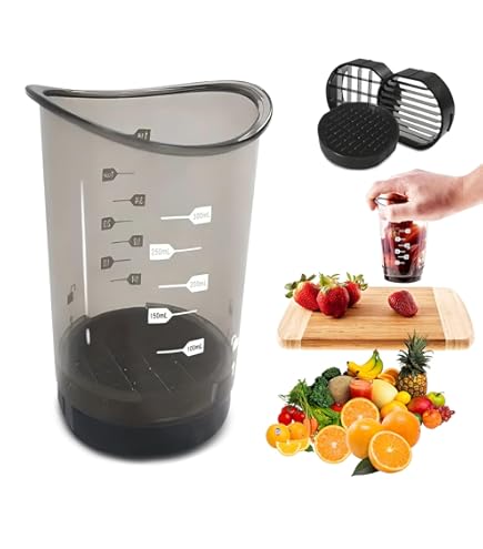 Cup Fruit Slicer Cup Slicer Handheld Multifunctionele Fruit Cutter & Slicer Rvs Banaan Aardbei Cutter Creatieve Keuken Cutter Gadget