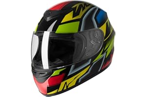 Favoto Casque de Moto Intégral, Casque de Scooter Respirant pour Femme Homme Adultes, Protection de Sécurité, Certifié ECE