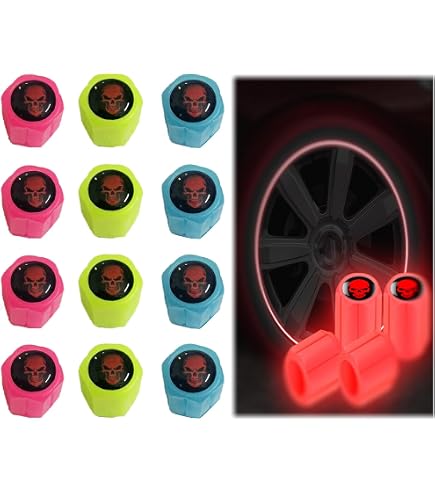 Shop Story - Tappi per valvole con indicatore e indicatore di pressione dei pneumatici, versione 30 psi / 2,0 bar
