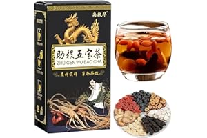 BEINUP Ginseng Five Treasures Tee Nierentee,Ginseng-infused Five Treasure Tea,Herbal Kidney Cleansing Tea,Kidney Detox Tee,Men's Essentials Nierentee,15gx10 Beutel