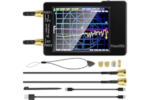[Aktualisiert] AURSINC NanoVNA-H Vektor-Netzwerkanalysator 10 kHz -1,5 GHz Neueste HW-Version 3.6 MF HF VHF UHF Antennenanalysator zur Messung von S-Parametern, Spannung, Stehwellenverhältnis, Phase