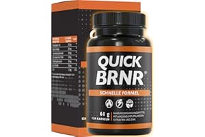 ‎BRNR BRNR QUICK BRNR Schnelle Formel 6in1 mit Garcinia Cambogia, Stoffwechsel-Rezeptur mit Zink, 120 Kapseln