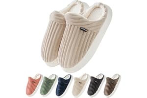 Donpapa Pantofole Donna Uomo Ciabatte Invernali Peluche Casa Comode Schiuma Scarpe Memoria Morbida Antiscivolo Inverno Cotone Slippers