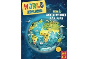World Explorer: 8 in 1 Activity Book for Kids age 6-8: Journey Together Publishing (Kids Activity Books)