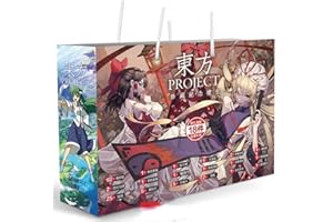 MAYDEE Touhou Project Périphériques de Jeu Anime Touhou Project Sac Cadeau Contient 18 Articles Dont des Badges Affiches Bracelets Cartes Postales Étuis à Cartes Et Plus