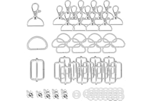 wodemeilon Mousqueton sac a Main Mercerie couture accessoire,Sangle couture Boucles sac à dos, Mousqueton Pivotant Couture,Anneau sac a main, Attache sac,Pivotant Snap Crochets avec Aimant