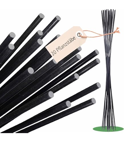 25x Pflanzstab/Rankhilfe grn kunststoffbeschichtet - 13 x 1750 mm / 175 cm  : Amazon.de: Garten