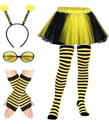 Boland Set Abeille – Tiare Antennes + Ailes 63x25 Cm, Jaune/noir, Carnaval, Dès 14 Ans