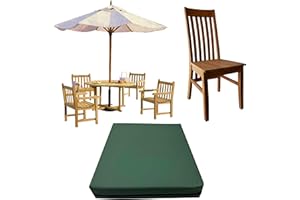 GRIZZLY FOAM 10cm 4" Thick Waterproof Garden Seat Cushions Indoor Outdoor Rattan Furniture Multi Use Removeable Zipped Cover Ask Any Customize Size (Bottle Green, 20x22x4inch 50x55x10cm)