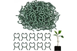 DIELIANHUA 100 PCS Pflanzenclips, 2 * 2.6cm Pflanzenclips Für Kletterpflanzen, Pflanzenklammern, Klammern Für Pflanzen, Gartenpflanze Clips, Pflanzen Klammern, Pflanzen Clips