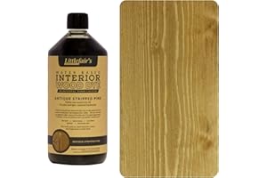 LITTLEFAIR'S Tinte para madera a base de agua de Littlefair’s, respetuoso con el medio ambiente, Pino despojado antiguo., 1 L