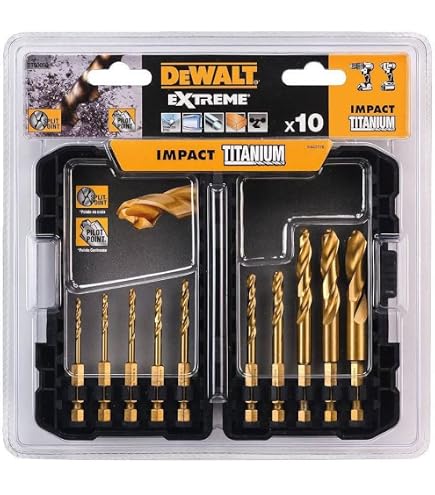 DEWALT Foret Multi-Matériaux Coffret 5 Pièces DT60099-QZ - Résistant Aux Chocs