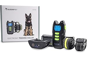 GLÜCKPET Dos Collares de Adiestramiento con Sonido y Vibración para Dos Perros de Más de 4 Kg