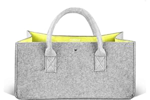 FORMGUT® Filztaschen Shopper, Filztasche Kaminholz, Kaminholztasche, Shopping Bag, Feuerholzkorb Filz in Premium Qualität