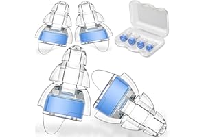 RICKMASK Ohrstöpsel Konzert,4pcs gehörschutz Ohrenstöpsel,Link Dream NRR 24dB Gehörschutz Ohrstöpsel für Gehörschutz Konzert,ohrenschutz lärmschutz geräuschunterdrückende (Größe S + Größe M)