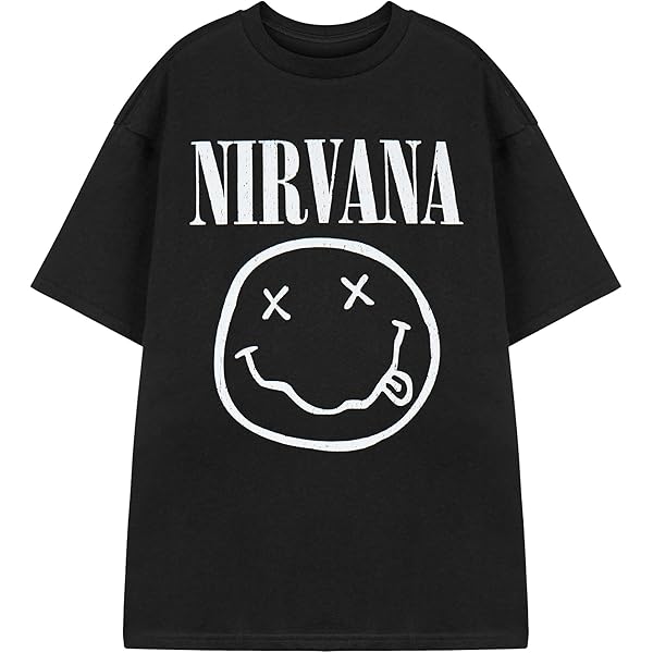 Nirvana Mikina, Yellow Smiley Hoodie Black, Pánská | - Trička, Mikiny