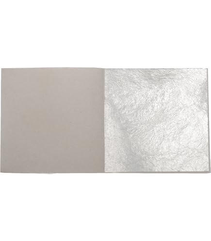 100 Blatt Echtes Feines Blattsilber 6 Cm X 6 Cm Echt Silber 925 Zum