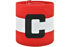 Mezeic Soccer Captain Armband Classic C Captain Bands Unisex Captain's Armband Youths & Adults Football Arm Bands Elastic Adjustable Sport Captains Armband