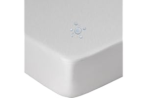 DELICOTT Protector de colchón Impermeable y Transpirable, Rizo Suave, Ajustable Altura hasta 32 cm (Todas Las Medidas Disponibles) (Cama 160x190/200 cm)