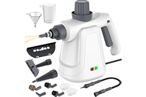 ZEYKAF Steam Cleaner, HandHeld Steam Cleaners, Portable Steam Cleaning, Steam Cleaner Hand Held, Multi-Purpose Portable Steamer with 9 Accessory Kit for Sofa, Kitchen, Tile, Curtains, Carpets, Window