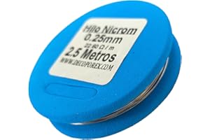 DecoPorex Bobine de fil de résistance Nichrom 0,25 mm - 2,5 mètres