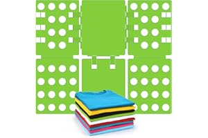 BoxLegend Maglietta Pieghevole per t Shirt Cartella per Vestiti Facile e Veloce per Piegare i Vestiti da Bambini e Adulti Verde