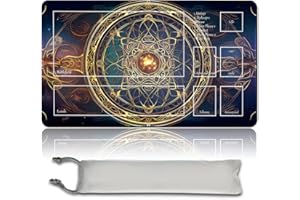 MPLR BOARD GAME Board Game MTG Play Mats + Free Waterproof Bag, Stitched Edges, Smooth Rubber Surface, MTG PlayMat with Zones (An Original MTG Playmat) (with Zone)