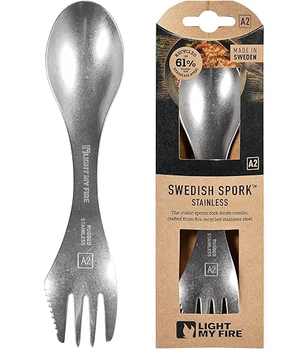 Cucchiaio Forchetta In Titanio TiTo Spork - Ultraleggero Per Campeggio, Escursionismo E Picnic