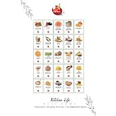 Kitchen Life 25 Adet Yıkanabilir Saklama Kabı Etiketi - Stickerı,&Ccedil;ok Renkli