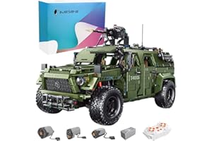 MISINI Taigaole T4015 Briques de construction à pince - Technique militaire Truk - 3175 pièces MOC - Grande télécommande - Véhicule militaire - 1:8 - Kit de modélisation - Compatible avec Lego