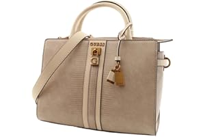 GUESS Damen Ginevra Elite Society Umhängetasche Schulranzen, Tragegriff Oben, Abnehmbarer Schultergurt