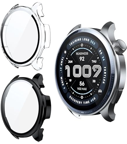 FTRONGRT Coque Compatible avec Amazfit Balance 2, PC + Film Trempé, Anti-Rayures Étui de FTRONGRT Coque Compatible avec Amazfit Balance 2, PC + Film Trempé, Anti-Rayures Étui de