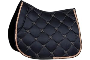 ‎MARENGOS Marengos - Schabracke Sevilla | Schabracke mit Schaumstoff-Füllung | Barockschabracke inkl. Zierkordel | schnell trocknend & atmungsaktiv | Warmblut Schabracke für Dressur & Vielseitigkeit