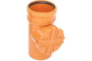 DYKA / KARMAT Regenrohrfilter Fallrohrfilter mit Laubfang für KG/HT Rohr DN100 Ø110 (ORANGE)