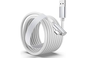 Stouchi Long VR Link Cable 5M Compatible with Meta Oculus Quest 3 Quest 2 PICO 4 USB 3.0 to USB C Data Cable White