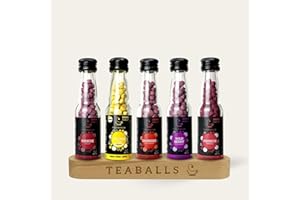 ‎TEABALLS TEABALLS Set Big Fruit mit Kirsche, Zitrone, Erdbeere, Wildberry, Hibiskus für 375 Tassen Tee