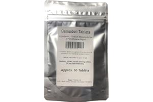 BIGGER JUGS Campden Tablets - Pack of 50 (Approx.) Supplied in a Heavy Duty resealable Pouch with Tamper Proof Seal