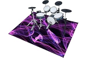 EYKWKB Drum-Teppich - Schlagzeugteppich - Schallschutz Teppich - Schallschutzmatte - rutschfeste Trommelmatte für E Drum - Elektronisch Schlagzeug Snare Drum Rug - Schalldicht Teppiche 150 x 120 cm