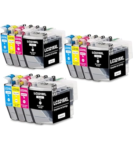 Cartouches Encre Brother LC-3219XL - Pack 9 Pièces Compatibles