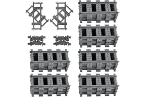 MEYUXG 42 szyny kolejowe City kompatybilne z liderem rynku 60205, 60238 (38 prostych szyn, 2 szyny zwrotne, 2 elastyczne szyny)
