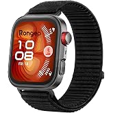 Rongep Huawei Watch Fit 4/4 Pro/Fit 3 ile Uyumlu Mountain Loop Kordon 1. Sınıf Dokuma Kumaş Metalik Bağlantılı Fıt 4 Kayış Pr