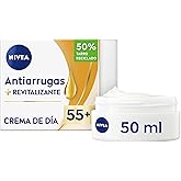NIVEA Revitalizing Anti-Wrinkle Day Cream 55+ - With Argan Oil, Calcium and UV Filters FP15 - Reduces Wrinkles and Expression