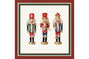 Crafty Things 4 x Paper Napkins - Three Nutcrackers - Ideal for Decoupage/Napkin Art