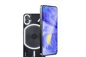 Carantee 2 Stück für Panzerglas Nothing Phone 1 Schutzfolie & 2 Stück Kameraschutz für Nothing Phone (1), Kamera Schutzglas für Nothing Phone 1, Displayschutz für Nothing Phone 1 Panzer Schutz Glas