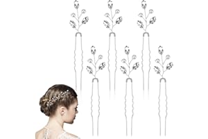 PSXUIE Accessori Capelli Sposa,Fermaglio Capelli Sposa,Accessori per Capelli Da Cerimonia,Forcine Capelli Sposa,Decorazioni Capelli Sposa,Punto Luce Capelli,Decorazioni Capelli Cerimonia,Perle per Capelli