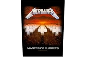 Metallica Back Patch Master of Puppets Official Black Woven 36 cm x 29 cm One Size