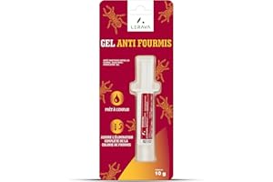 LERAVA® Gel Anti Fourmis (10 g) - Gel fourmis puissant pour éliminer colonies - Action rapide intérieur extérieur - Sécurisé pour famille et animaux - Prêt à l’emploi pour lutte efficace